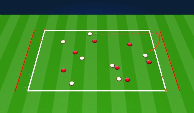 Football/Soccer Session Plan Drill (Colour): Opposite goals game