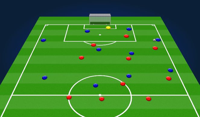 Football/Soccer Session Plan Drill (Colour): Animation 1