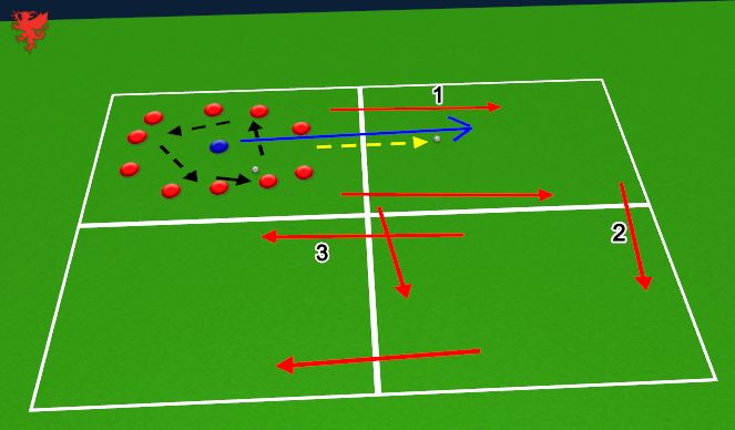 Football/Soccer Session Plan Drill (Colour): Screen 1