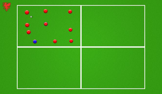 Football/Soccer Session Plan Drill (Colour): Animation 2