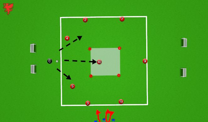 Football/Soccer Session Plan Drill (Colour): Screen 1