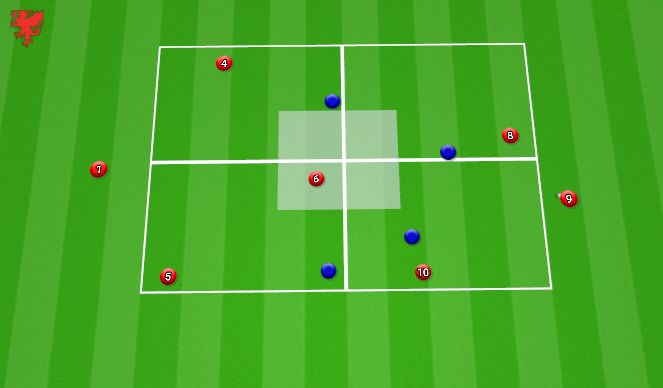 Football/Soccer Session Plan Drill (Colour): Animation 2