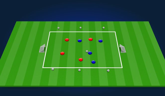 Football/Soccer Session Plan Drill (Colour): SSG