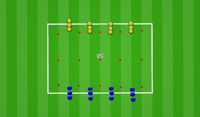 Football/Soccer Session Plan Drill (Colour): Warm Up