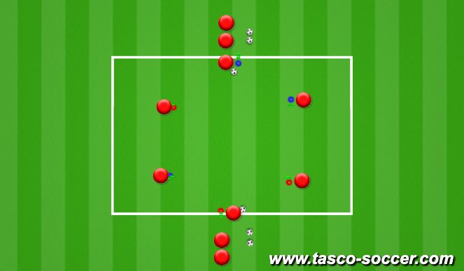 Football/Soccer Session Plan Drill (Colour): Warm-Up 3