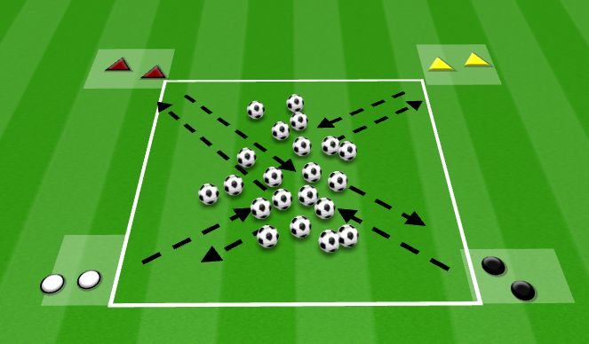 Football/Soccer Session Plan Drill (Colour): HUNGRY HIPPO