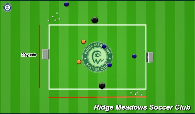 Football/Soccer Session Plan Drill (Colour): Arrival Game