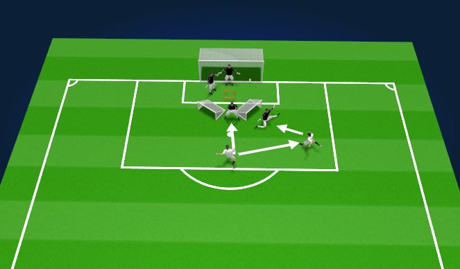 Football/Soccer Session Plan Drill (Colour): Warm up