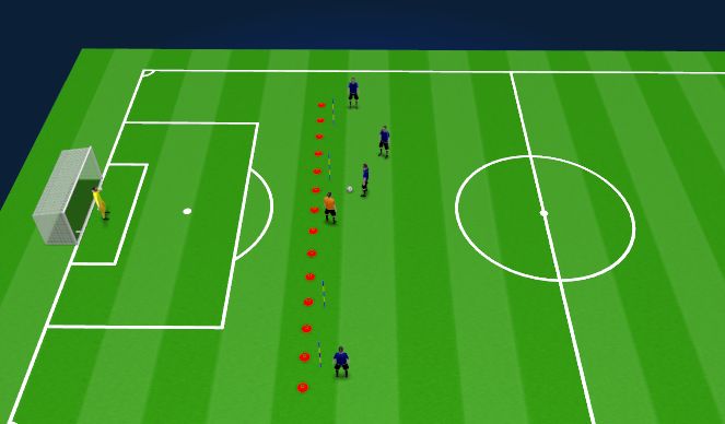 Football/Soccer Session Plan Drill (Colour): Animation 2