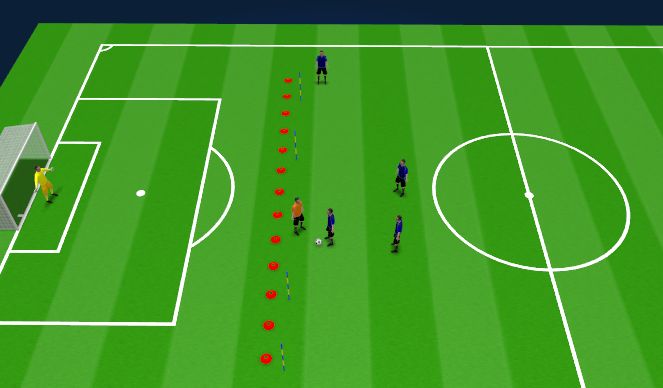 Football/Soccer Session Plan Drill (Colour): Animation 3