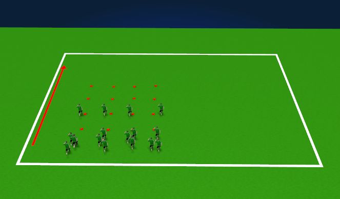 Football/Soccer Session Plan Drill (Colour): Up and Around example