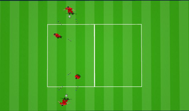 Football/Soccer Session Plan Drill (Colour): Passing Practice 2