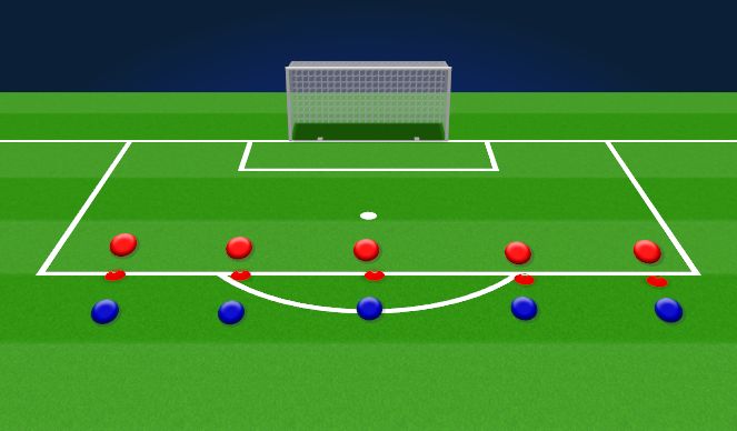 Football/Soccer Session Plan Drill (Colour): Activation / Cone Game 