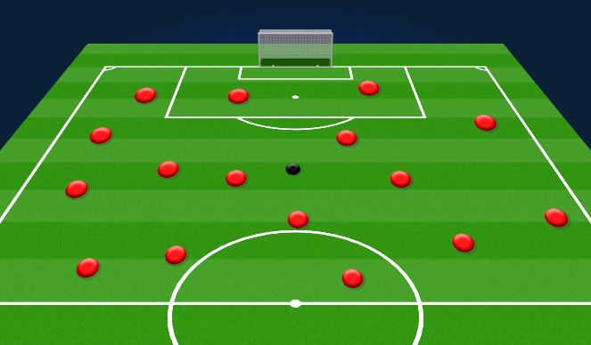 Football/Soccer Session Plan Drill (Colour): Dribbling / Running 