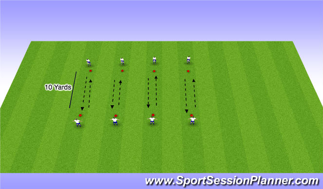 Football/Soccer Session Plan Drill (Colour): Volley Skills