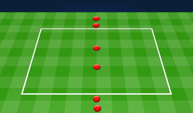 Football/Soccer Session Plan Drill (Colour): 6-8 Man Passing Drill. ﻿Ćwiczenie z podaniem dla 6-8﻿.