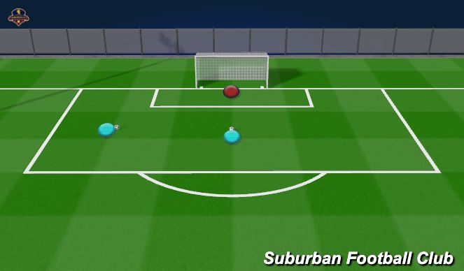 Football/Soccer Session Plan Drill (Colour): Extension Activity - Kneeling - Power Step - Angled Strike