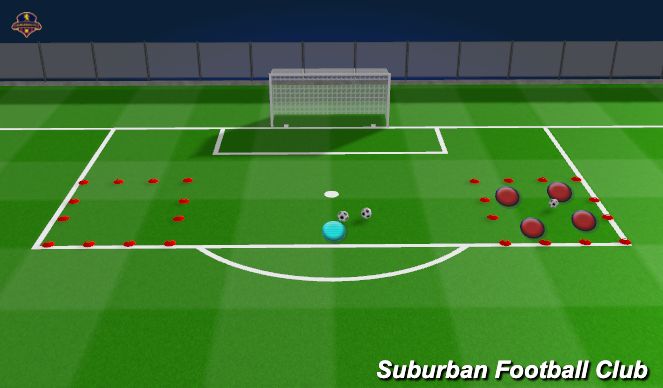Football/Soccer Session Plan Drill (Colour): Game - The Pit