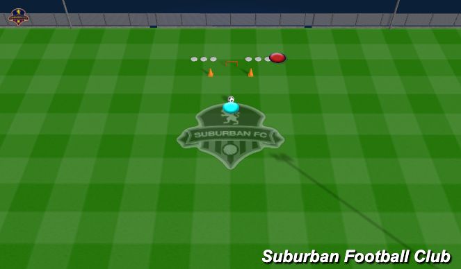 Football/Soccer Session Plan Drill (Colour): Activity - Mid Extension Basics w/Handling, ABC's