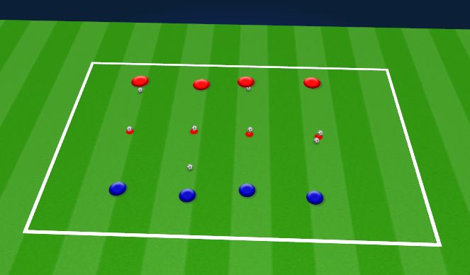 Football/Soccer Session Plan Drill (Colour): Battleships