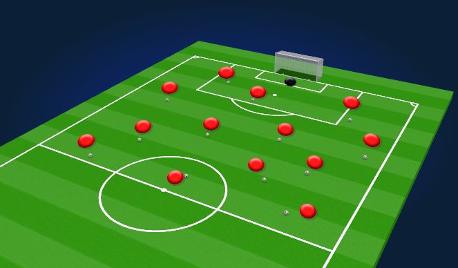 Football/Soccer Session Plan Drill (Colour): Ball Manipulation / Skills 