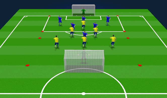 Football/Soccer Session Plan Drill (Colour): Game-Based Phase