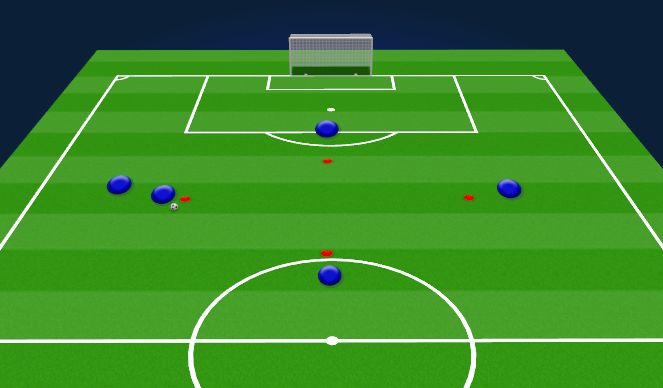 Football/Soccer Session Plan Drill (Colour): Diamond Pattern (1-2 Passing)