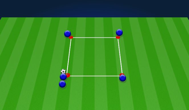 Football/Soccer Session Plan Drill (Colour): X Passing