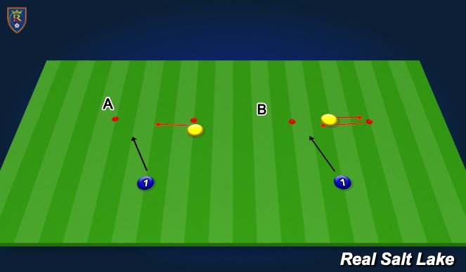 Football/Soccer Session Plan Drill (Colour): Warmup - Diving Block