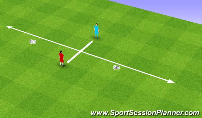 Football/Soccer Session Plan Drill (Colour): Agility