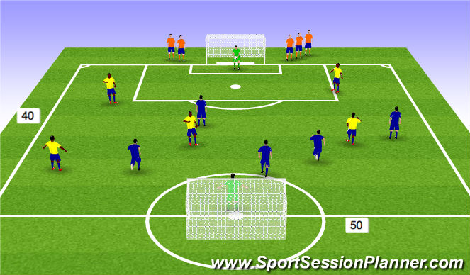 Football/Soccer Session Plan Drill (Colour): Expanded Sm Sided Game