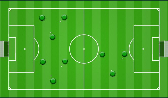 Football/Soccer Session Plan Drill (Colour): V Passing