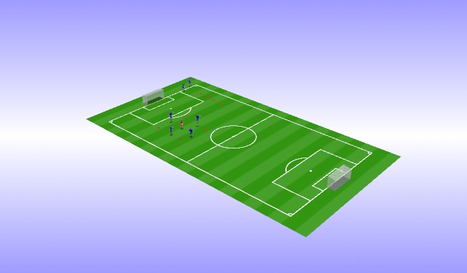 Football/Soccer Session Plan Drill (Colour): Warm up - Rond with Rotation