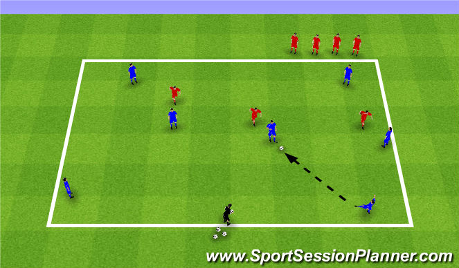 Football/Soccer Session Plan Drill (Colour): Box/Trap