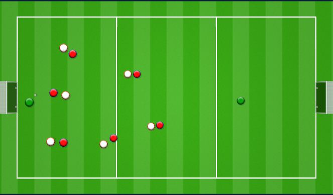 Football/Soccer Session Plan Drill (Colour): pressing ssg