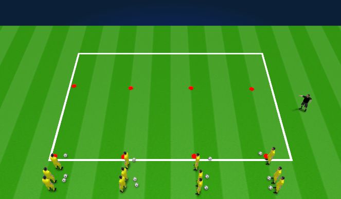 Football/Soccer Session Plan Drill (Colour): Turn variations