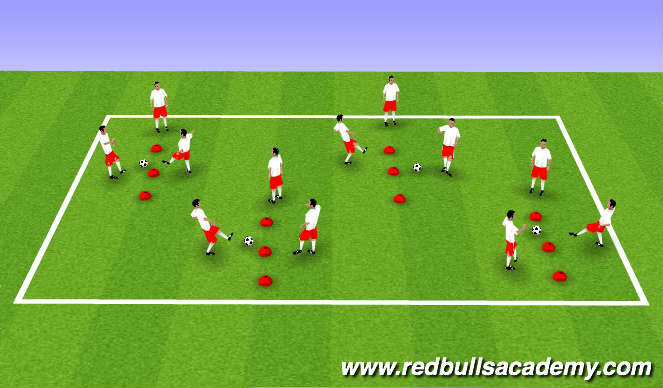 Football/Soccer Session Plan Drill (Colour): Main theme