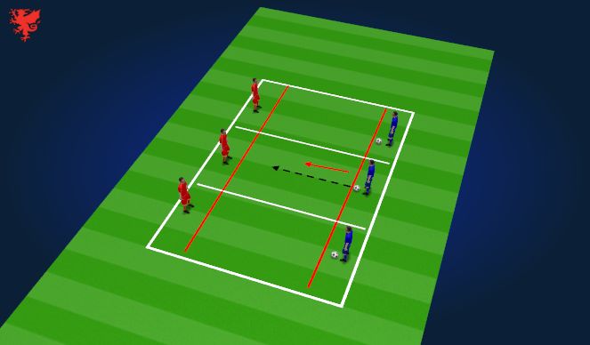 Football/Soccer Session Plan Drill (Colour): Skill Drill