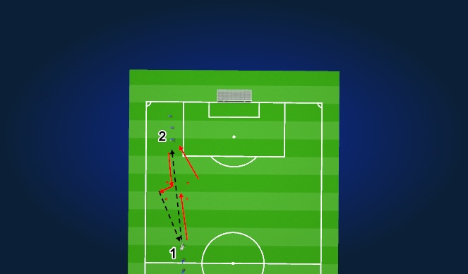 Football/Soccer Session Plan Drill (Colour): Warm up