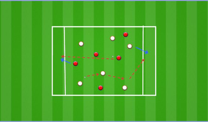 Football/Soccer Session Plan Drill (Colour): Warm up