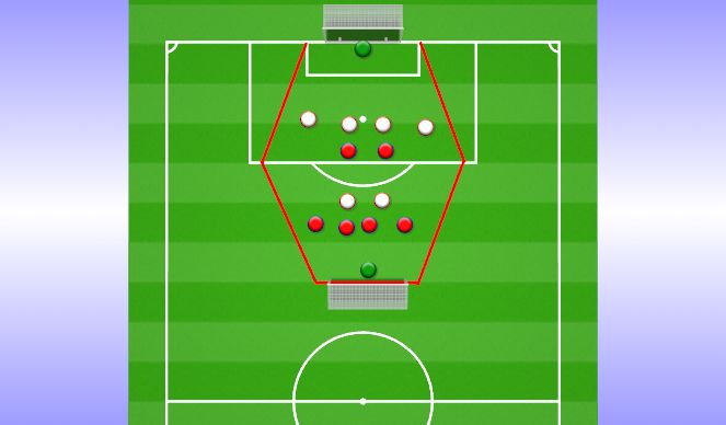 Football/Soccer Session Plan Drill (Colour): Creativity on transition