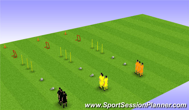 Football/Soccer Session Plan Drill (Colour): Screen 1