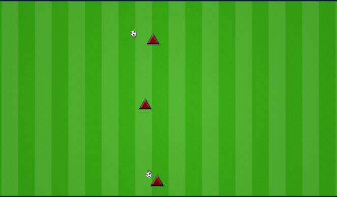 Football/Soccer Session Plan Drill (Colour): CHECKING AND PLAY IN THREES