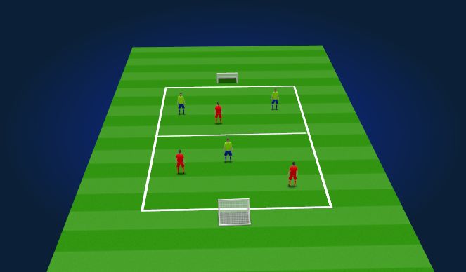 Football/Soccer Session Plan Drill (Colour): 3v3 Tournament