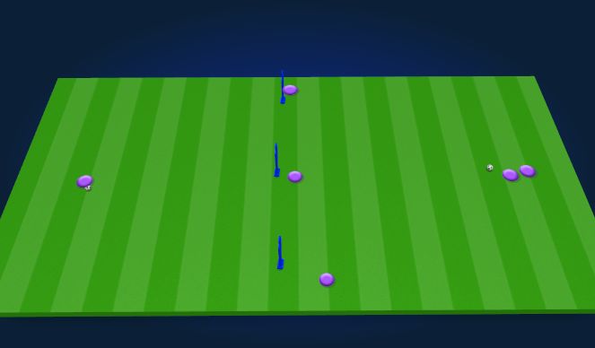 Football/Soccer Session Plan Drill (Colour): Passing