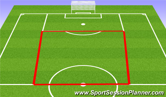 Football/Soccer Session Plan Drill (Colour): 12v6