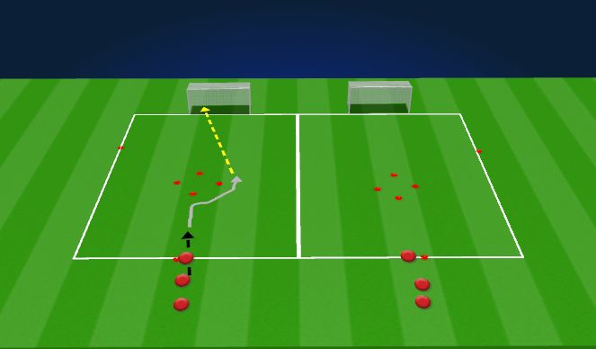 Football/Soccer Session Plan Drill (Colour): Technical Reps