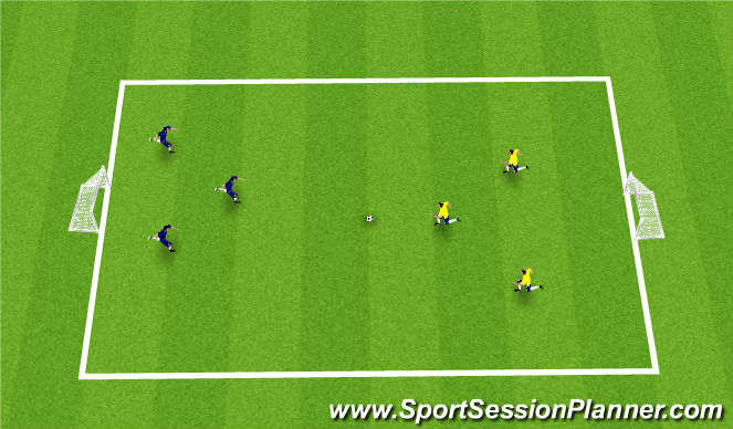 Football/Soccer Session Plan Drill (Colour): Game #v#