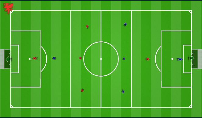 Football/Soccer Session Plan Drill (Colour): Small Sided Game 30mins