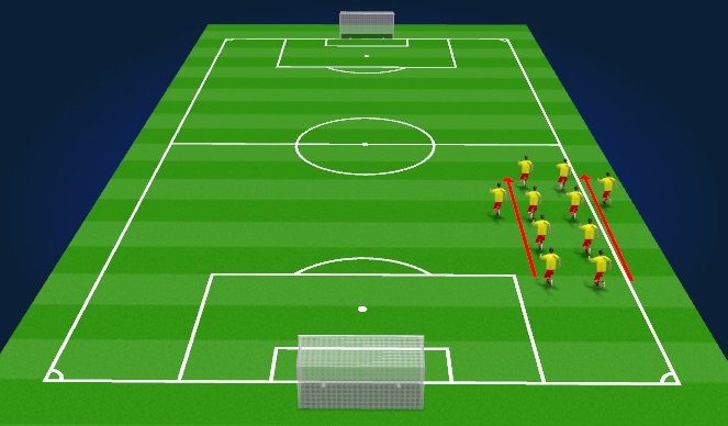 Football/Soccer Session Plan Drill (Colour): Warm Up